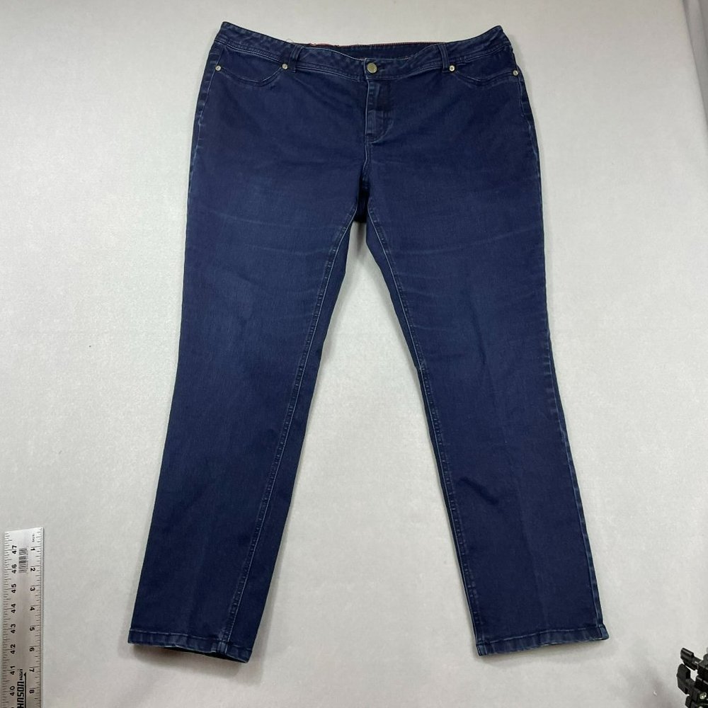 Joules Denim High Rise Stretch Monroe Skinny Jeans Size 16 Blue Casual